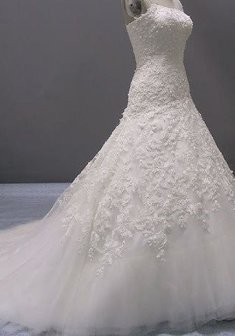 Свадебное платье Д52249. С пышной юбкой, длинное со шлейфом.